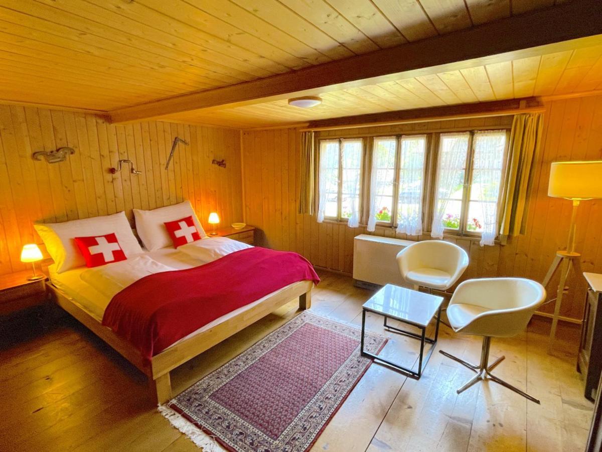 Swisshut Stunning Views Alps Lake - Chalet Erli Därligen Esterno foto