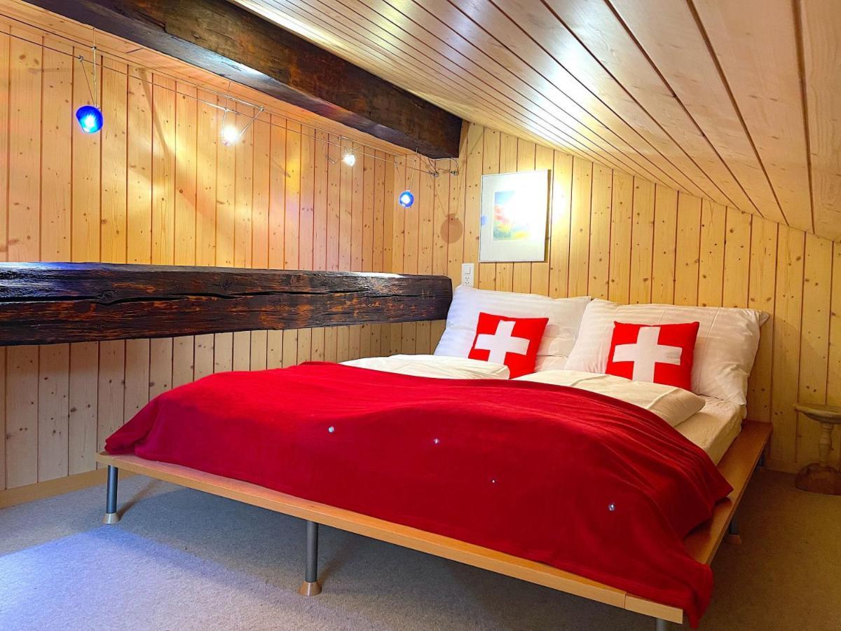 Swisshut Stunning Views Alps Lake - Chalet Erli Därligen Esterno foto